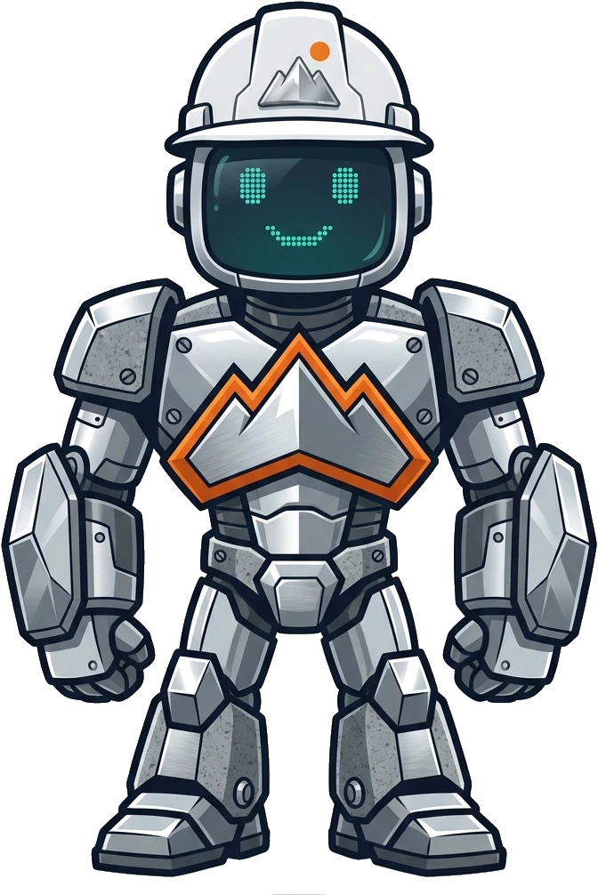Iron Ridge, the Summit robot mascot